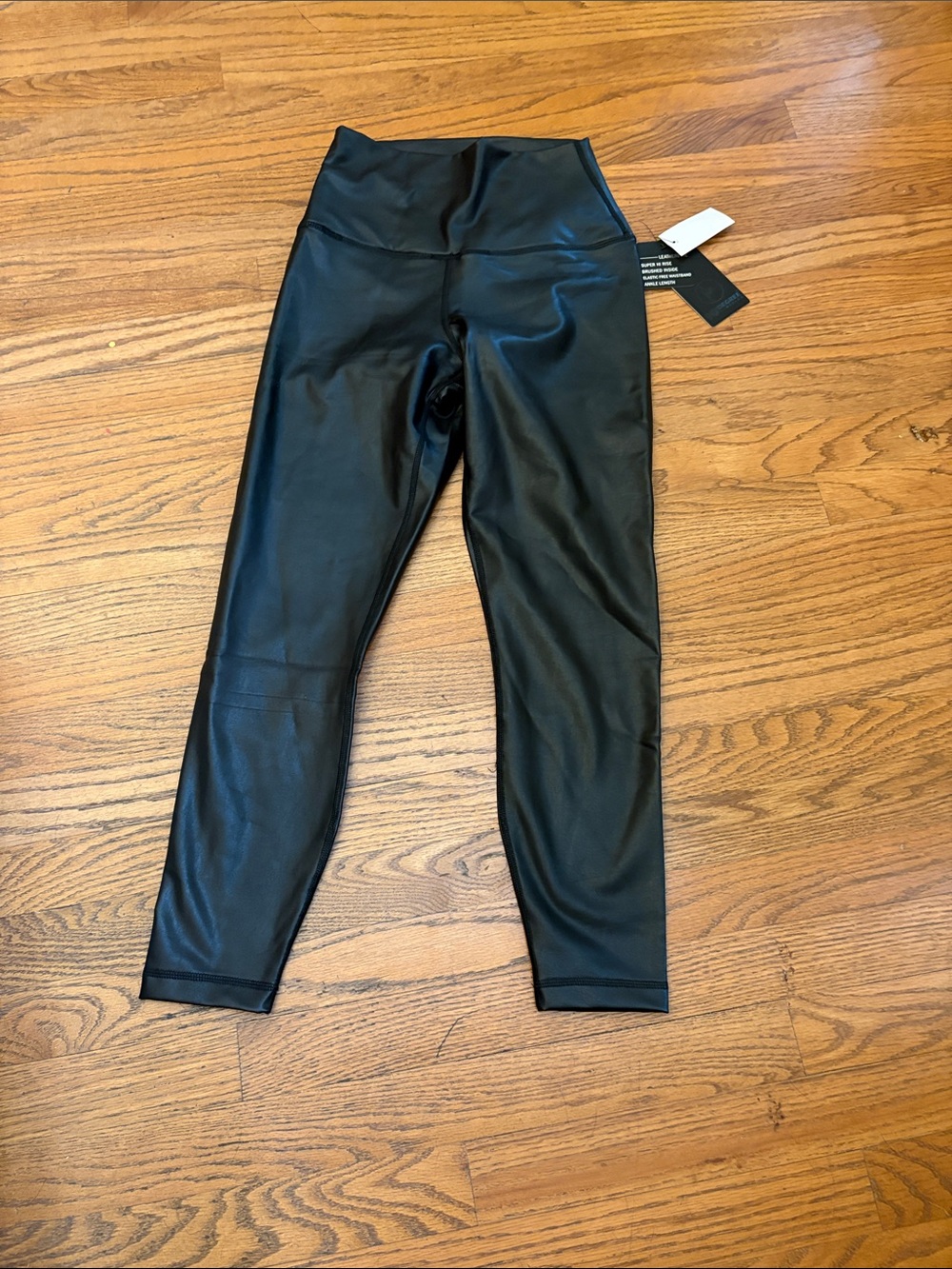 Women’s High-Rise Faux Leather Leggings - Black
